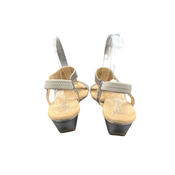 🖤 Natural Reflections Black Thong Slide Sandals Women 9 Comfort Casual Summer - Picture 4 of 5